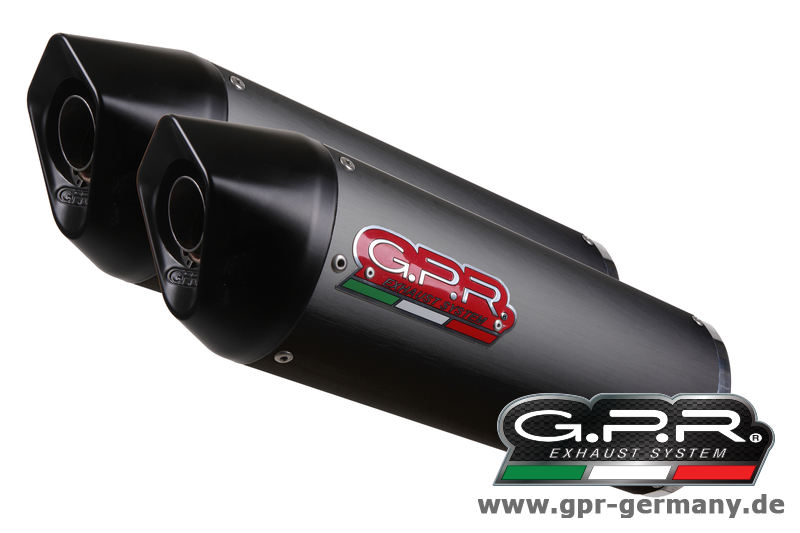 GPR Furore Nero Italia KTM Supermoto SMR 990 2008-12 Bolt On Doppelendschalldämpfer Auspuff